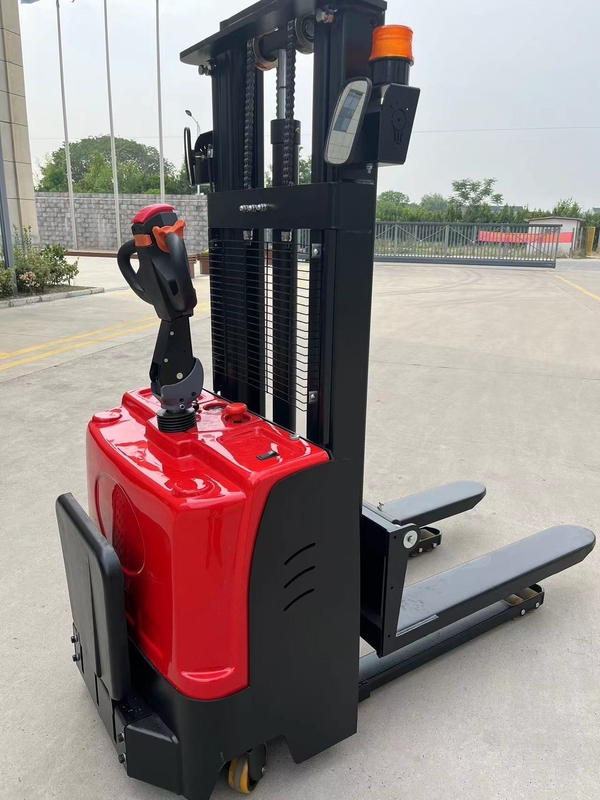Lightweight Electric Walkie Stacker Rated Load 1500 Kg Lifting Height 3000 MM
