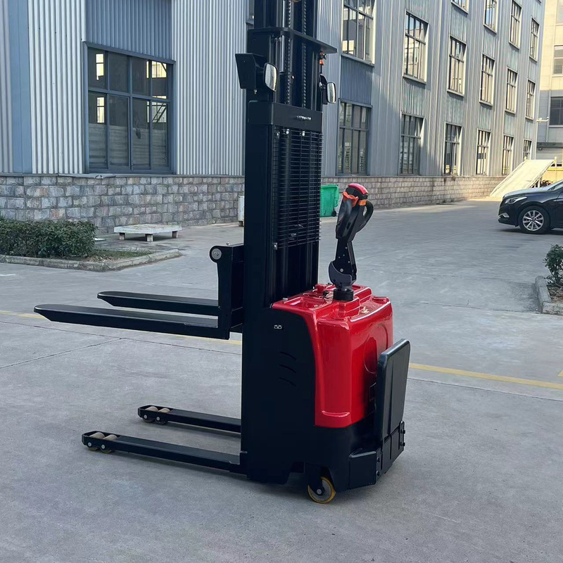 Lightweight Electric Walkie Stacker Rated Load 1500 Kg Lifting Height 3000 MM