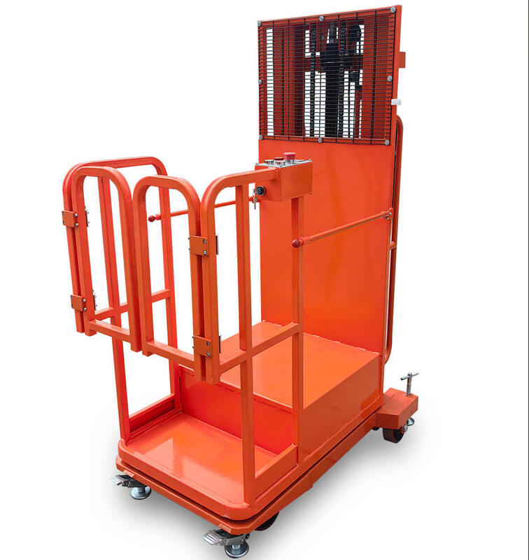 Stable Semi Electric Aerial Order Picker With Fork Platform For Safe Elevated Work
