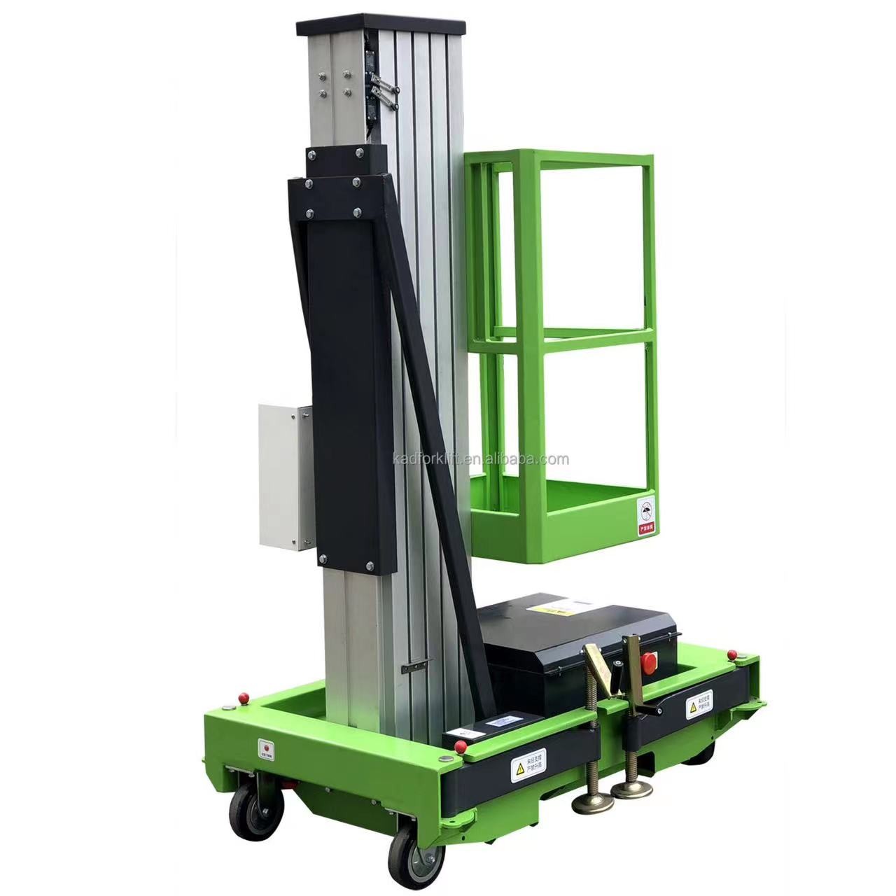 Portable 130kg 6m Aerial Work Platform Lift Hydraulic Aluminum Alloy Electric