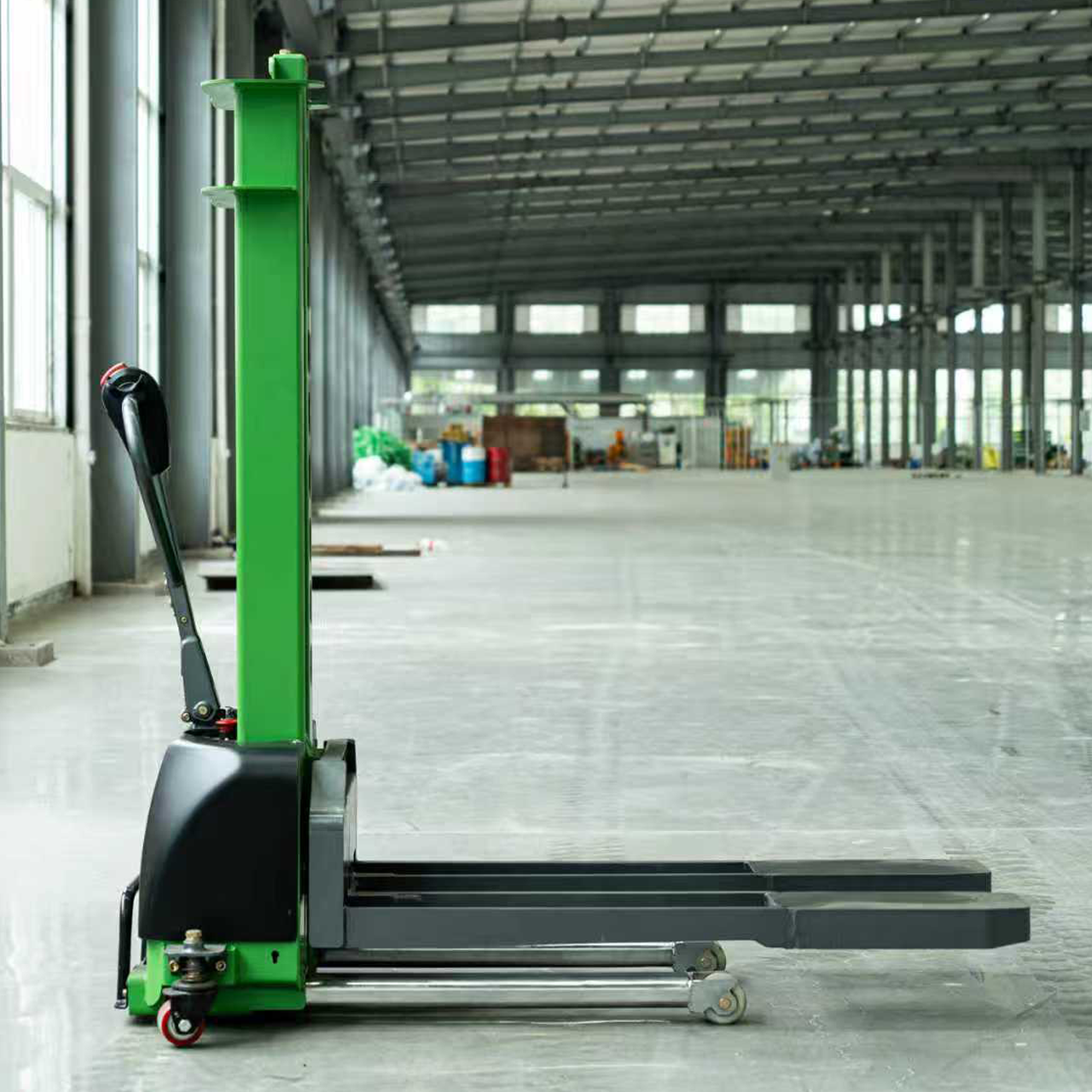High Quality Full Electric Self Loading Stacker 500kg 700kg 1000kg Powerful Portable Forklift for Truck Loading