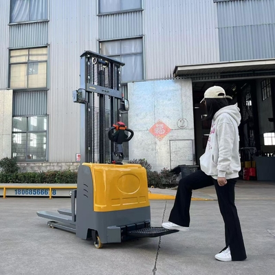 Ηλεκτρικό Walkie Ride On Stacker 1,6 τόνος χωρητικότητα 3-4.5m ύψος ανύψωσης