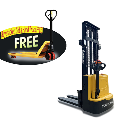 CDDW1630 Ηλεκτρικός συσσωρευτής παλέτας 1600kg φορτίο 3000mm ύψος ανύψωσης